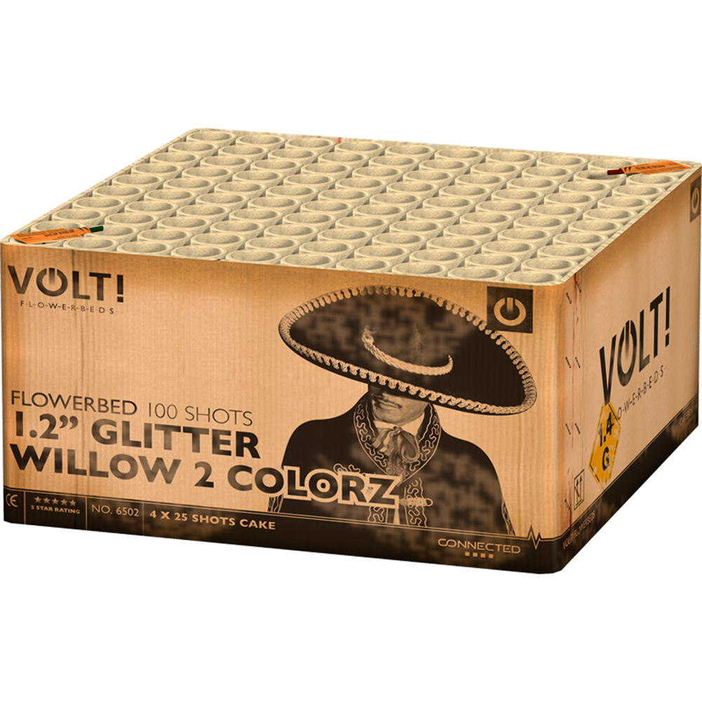 1.2“ GLITTER WILLOW 2 COLORZ