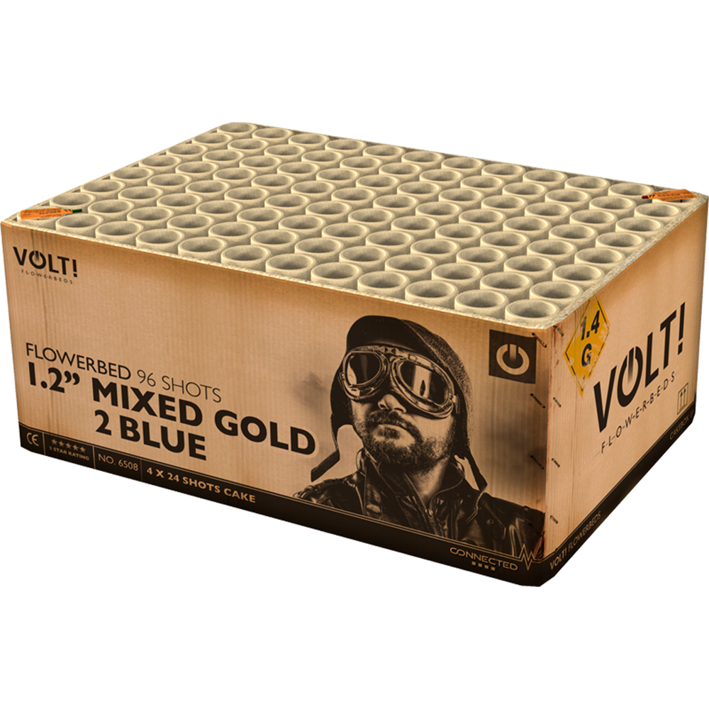 1.2“ MIXED GOLD 2 BLUE